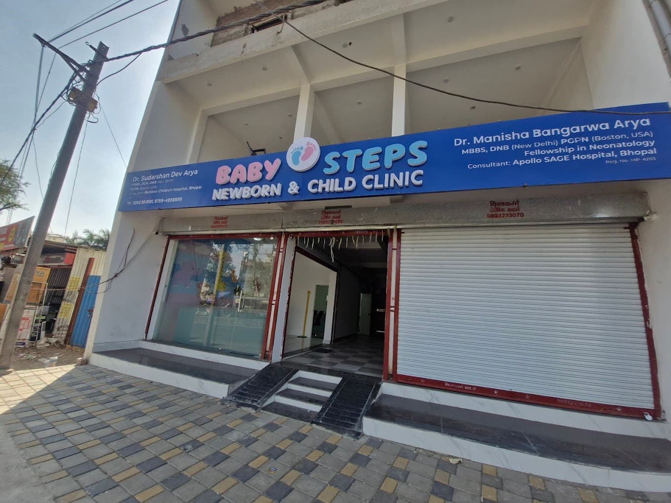 Baby Steps Clinic exterior signage and front